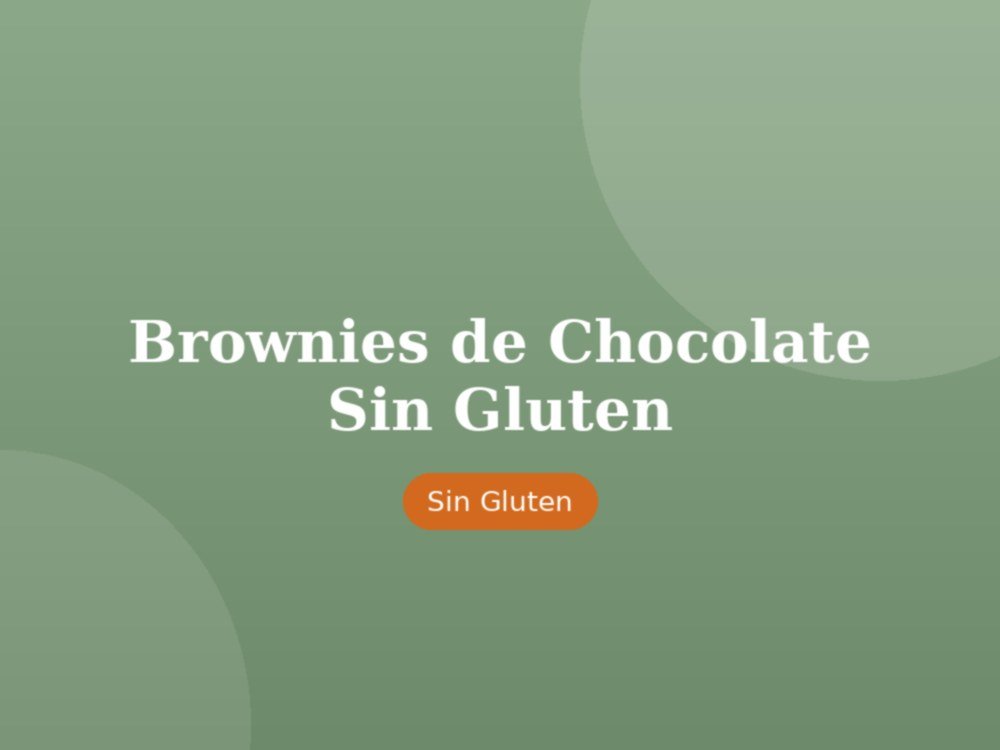 Brownies de Chocolate Sin Gluten