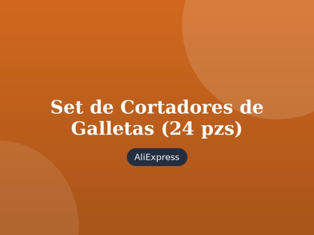Set de Cortadores de Galletas (24 piezas)