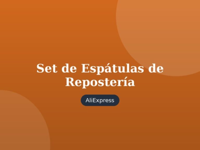 Set de Espátulas de Repostería