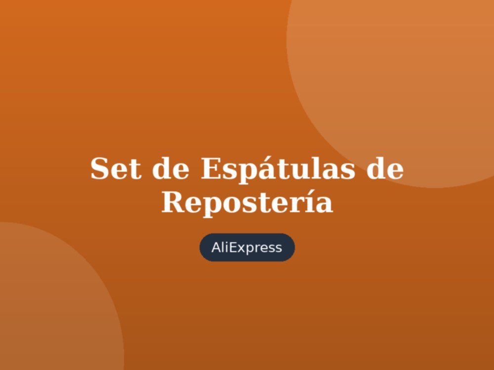 Set de Espátulas de Repostería