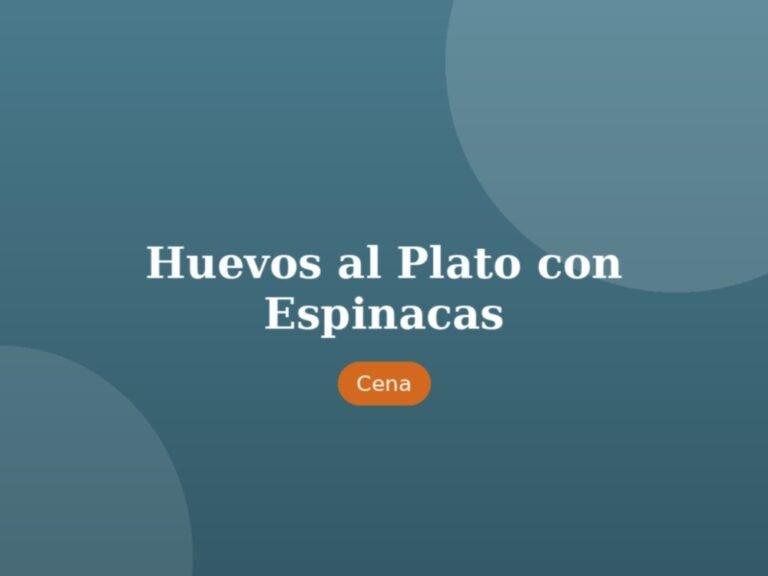 Huevos al Plato con Espinacas