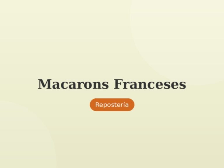 Macarons Franceses