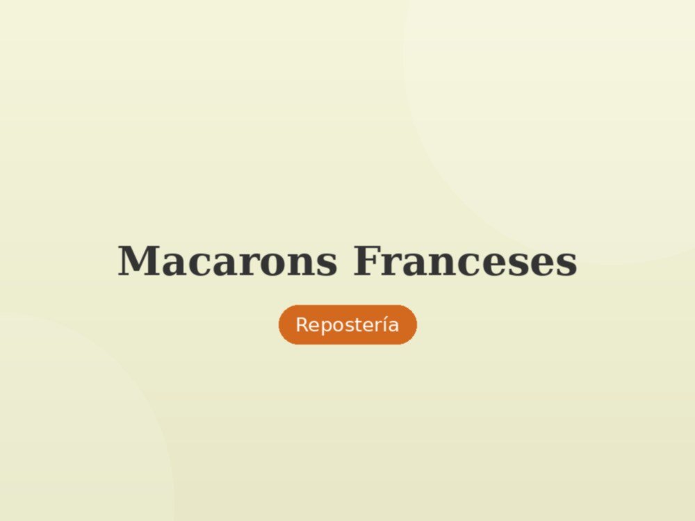 Macarons Franceses