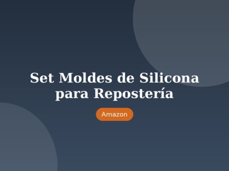 Set de Moldes de Silicona para Repostería