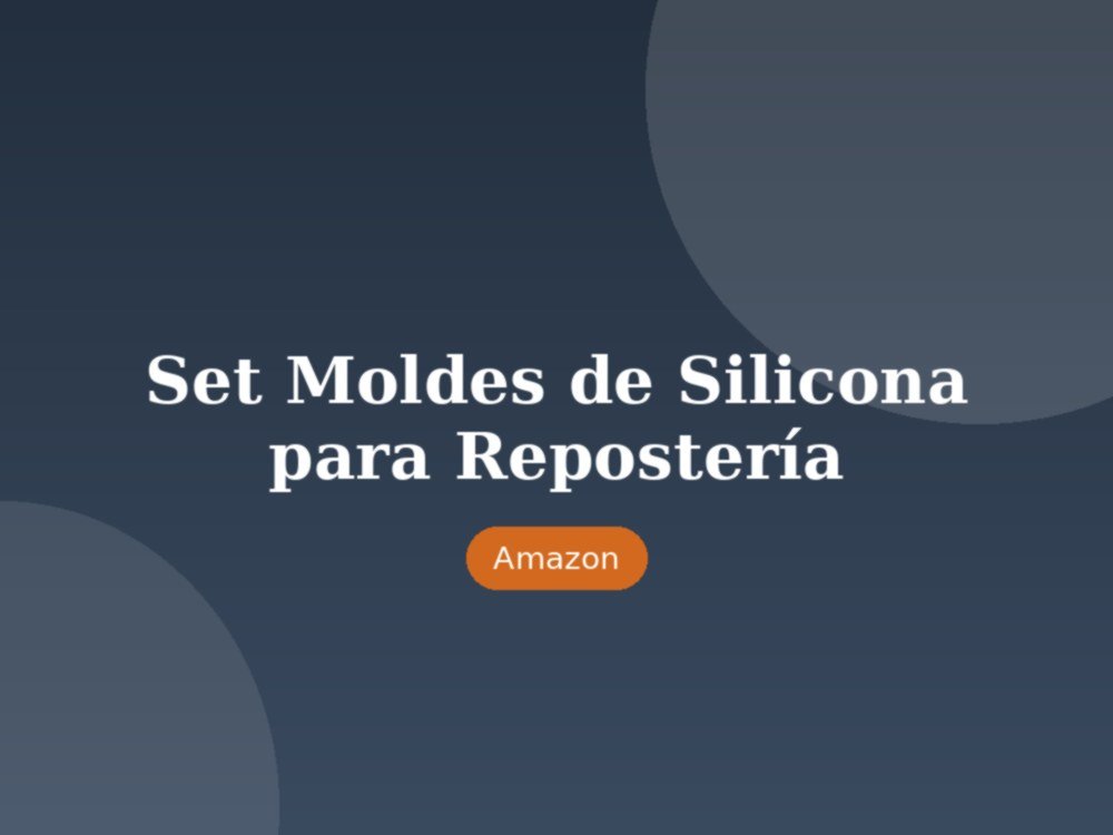 Set de Moldes de Silicona para Repostería