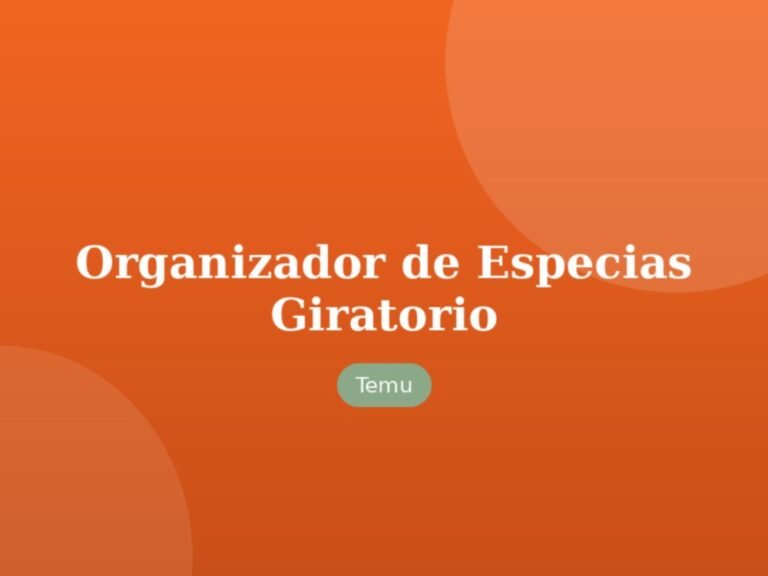 Organizador de Especias Giratorio