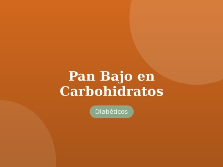 Pan Bajo en Carbohidratos