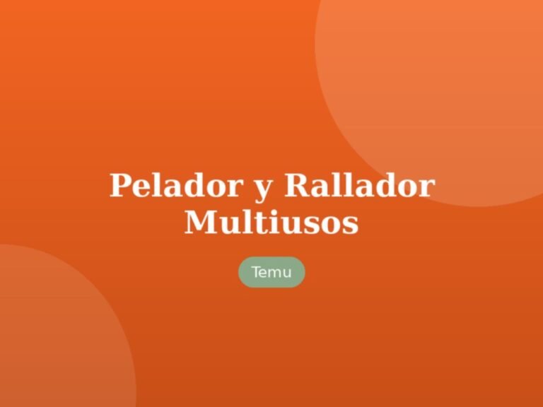 Pelador y Rallador Multiusos
