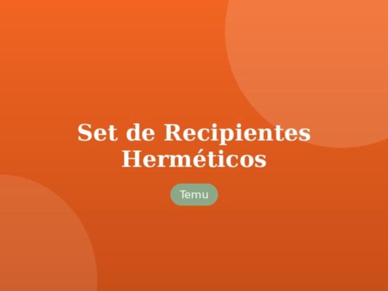 Set de Recipientes Herméticos