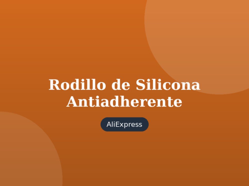 Rodillo de Silicona Antiadherente