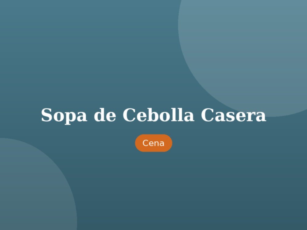 Sopa de Cebolla Casera